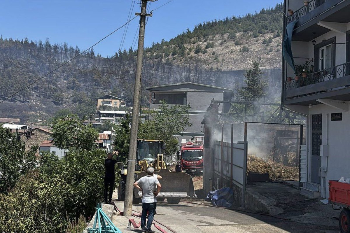 Bursa'da orman yangını: Mahalle tahliye edildi