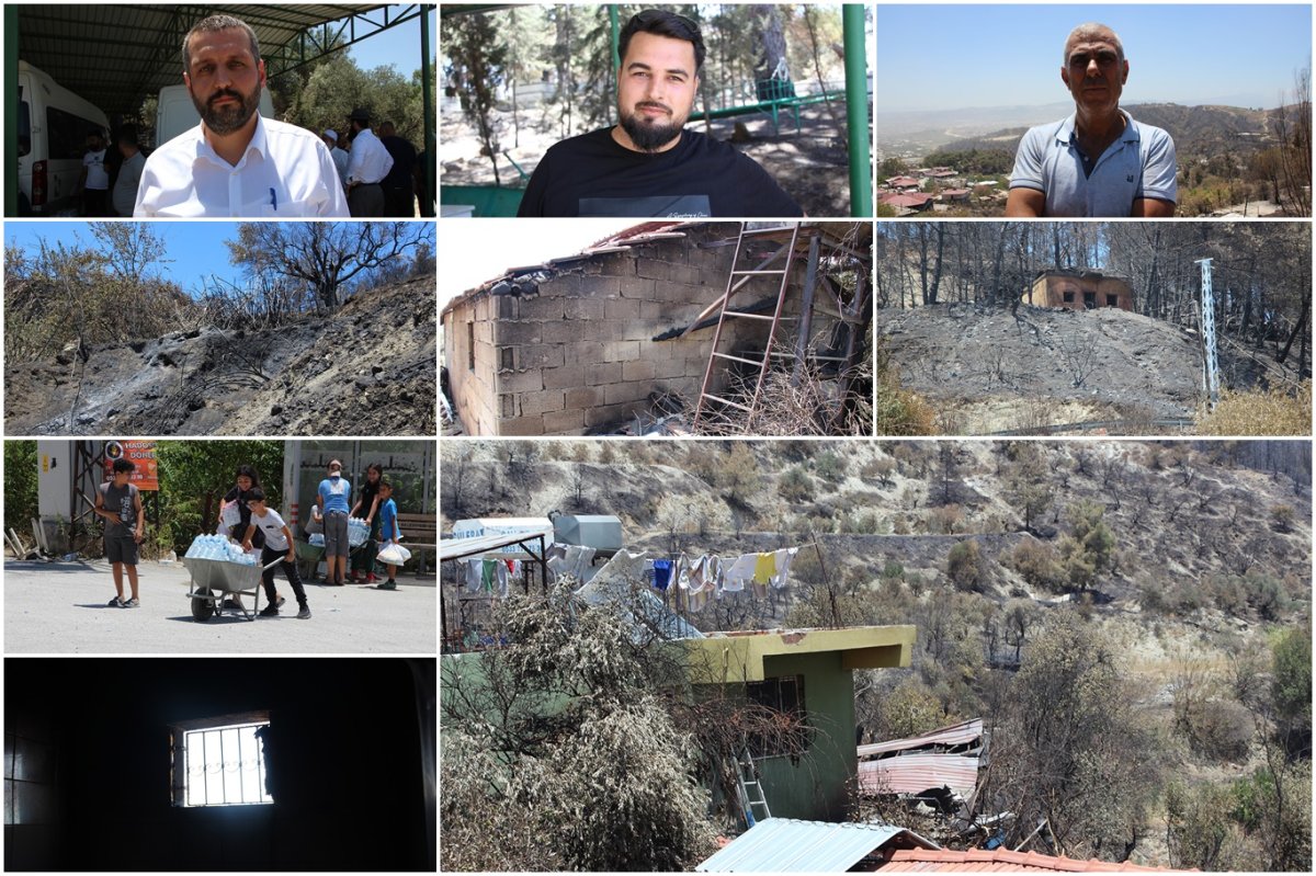 Yangından etkilenen Karaali Mahallesi sakinleri o anları anlattı
