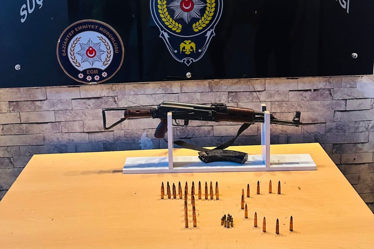 Gaziantep'te ruhsatsız silah ele geçildi