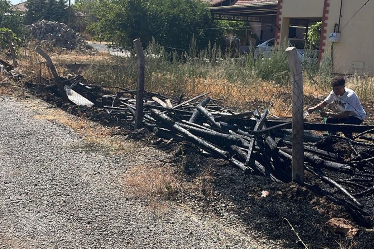 Malatya'da odunluk yangını