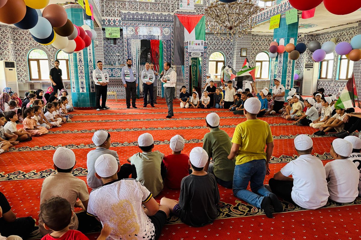 Yaz Kur'an kursunda "Filistin'e Destek" programı düzenlendi