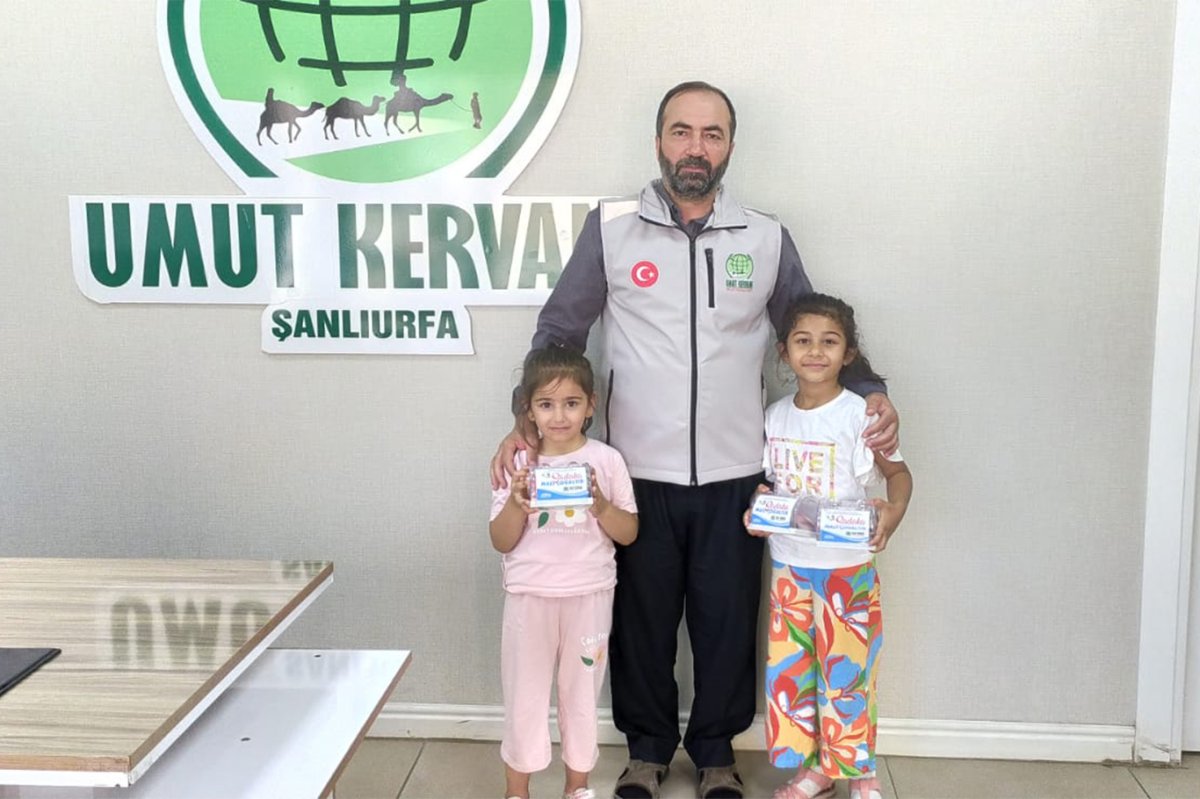Şanlıurfalı kuzenlerden Gazze’ye anlamlı destek