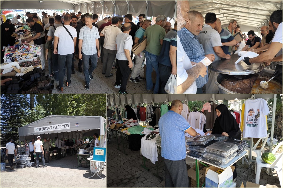 Gazze'ye yardım kermesine yoğun ilgi