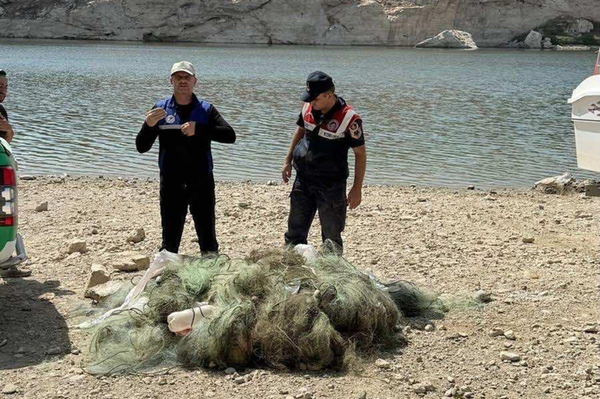 Batman'da 2 bin 900 metre uzunluğunda hayalet ağa el konuldu