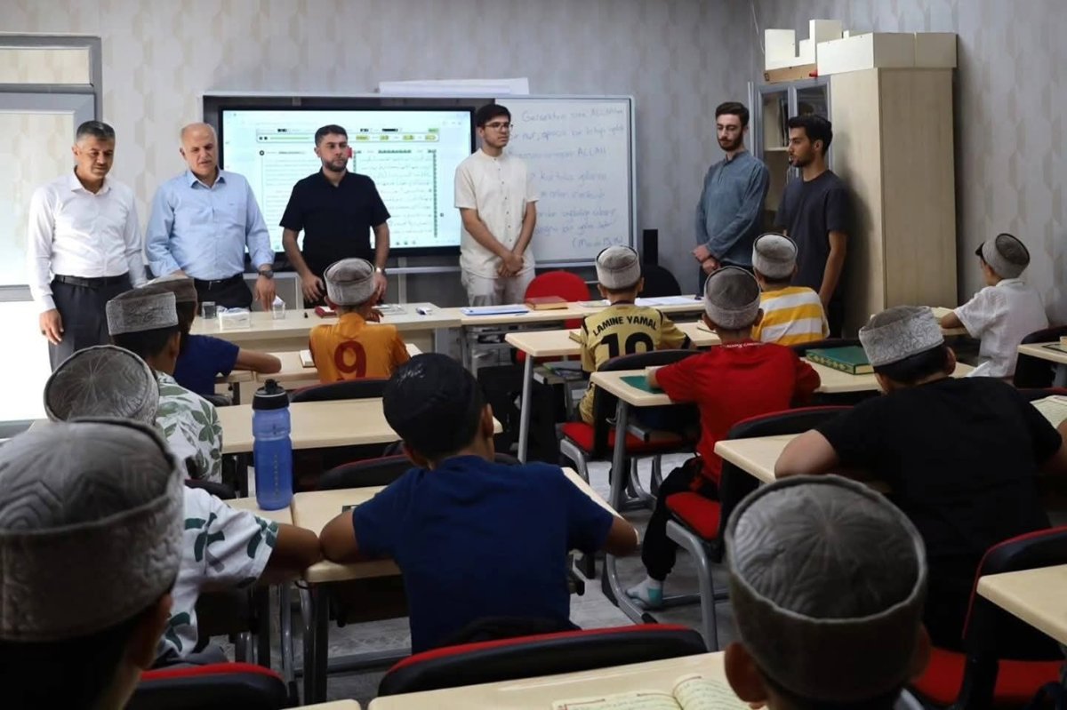 Gaziantep İl Müftüsü Hazırlar yaz Kur'an kurslarını ziyaret etti