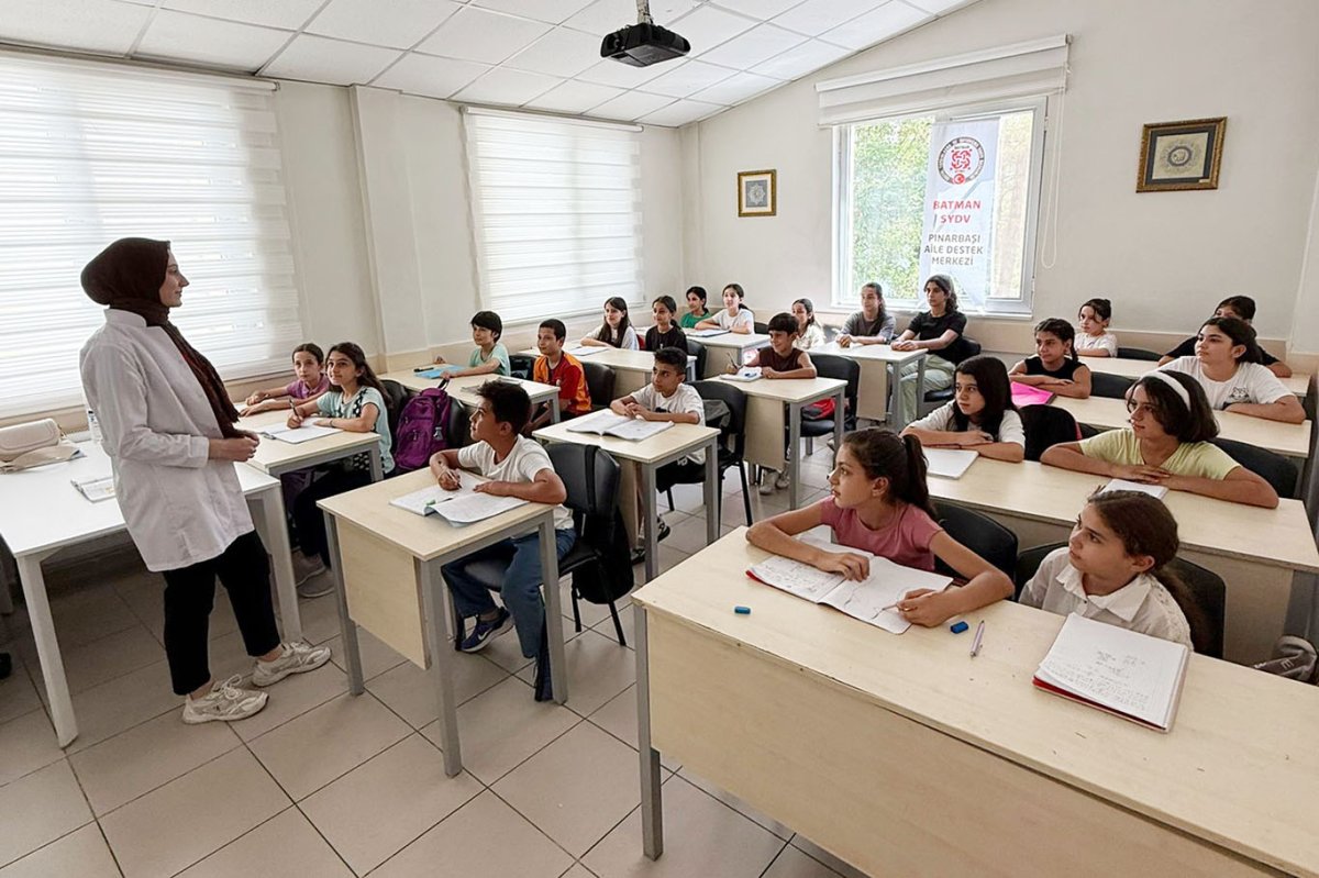 Batman'da 7-15 yaş arası çocuklara yönelik matematik kursları başladı