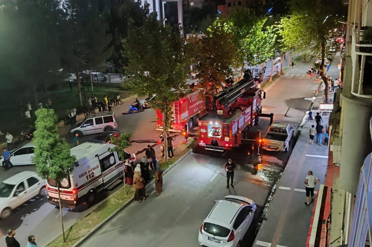 Piknik tüpünün patlaması mahallede korku dolu anlara neden oldu