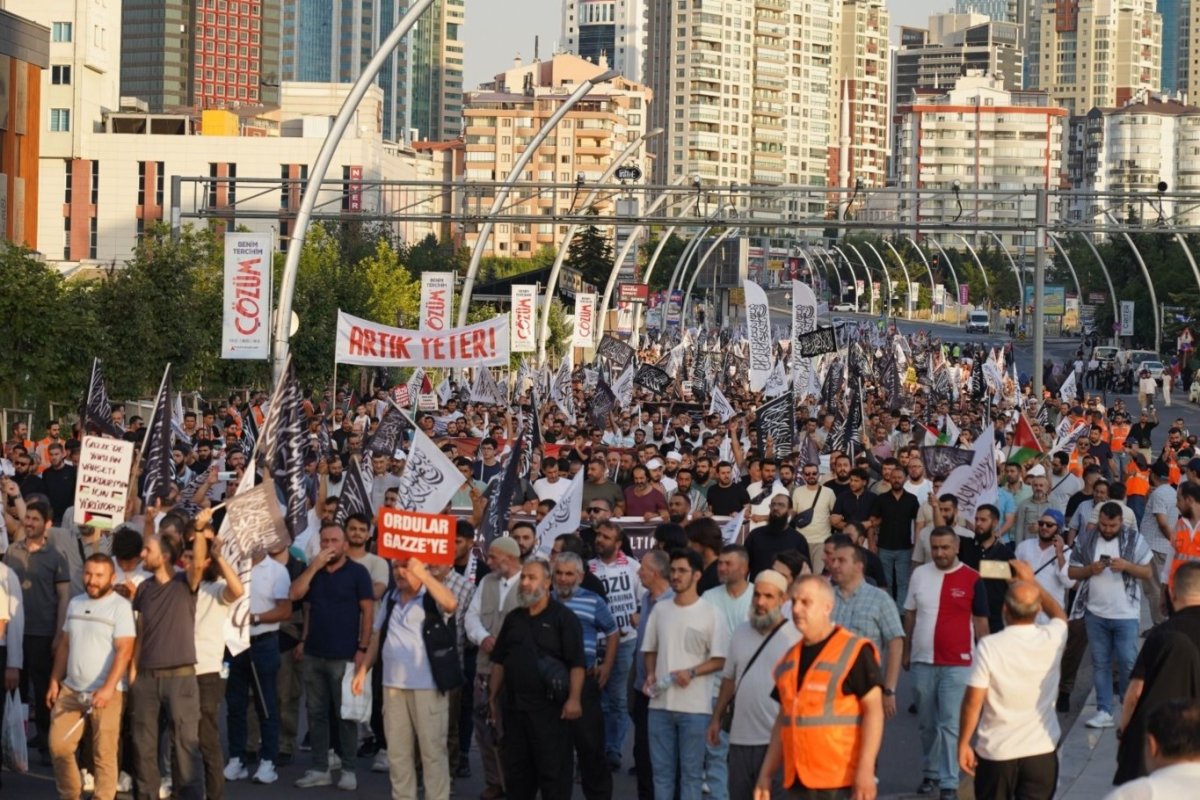 Ankara'da Gazze için büyük etkinlik: Sözü muhatabına söylemeye geldik