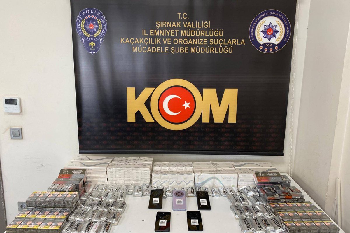 Şırnak’ta 5,6 milyon liralık kaçak eşya ele geçirildi