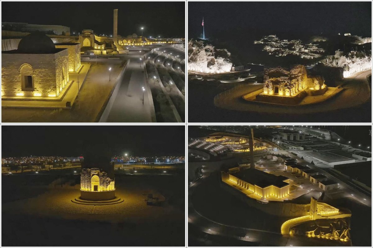 Hasankeyf'te Arkeopark ve Şaab Vadisi Işıklandırıldı