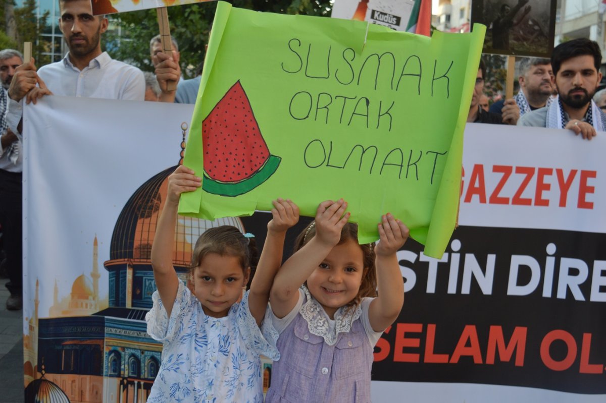 Siirt’te “Gazze Ölüyor, ayağa kalk!” çağrısıyla yaşanan soykırıma tepki gösterildi