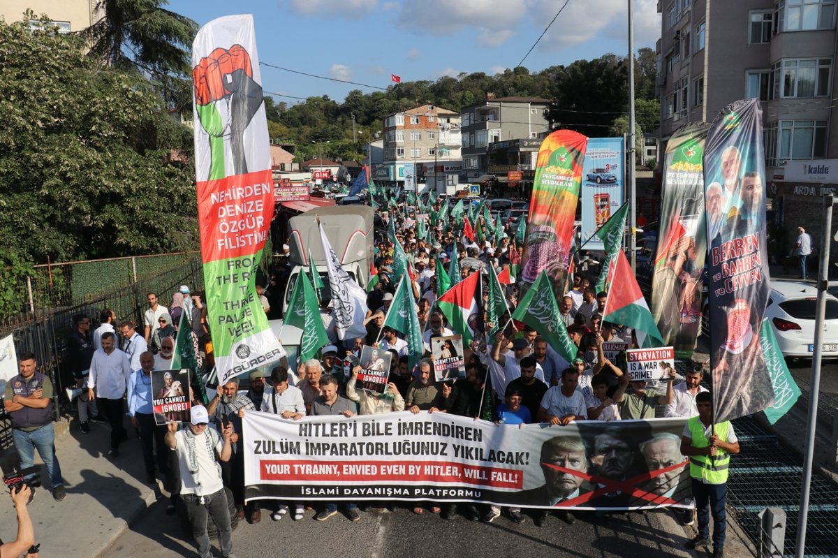 Soykırımın baş destekçisi ABD İstanbul'da protesto edildi
