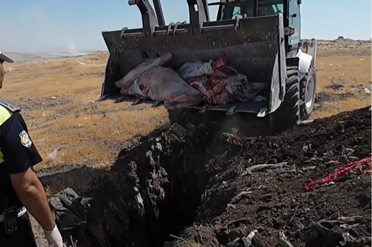 Şanlıurfa’da mühürsüz etler imha edildi