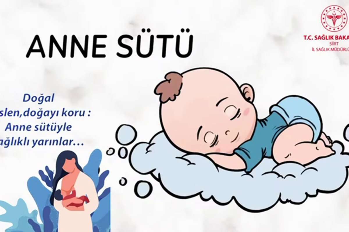 Siirt İl Sağlık Müdürlüğü anne sütünün önemine dikkat çekti