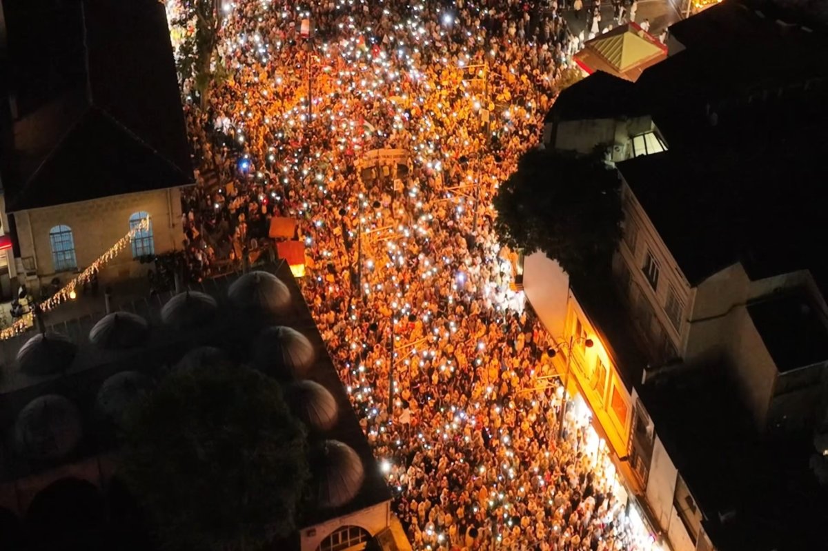 İstanbul’da "Gazze'ye Umut Işığı Ol" yürüyüşü düzenlendi