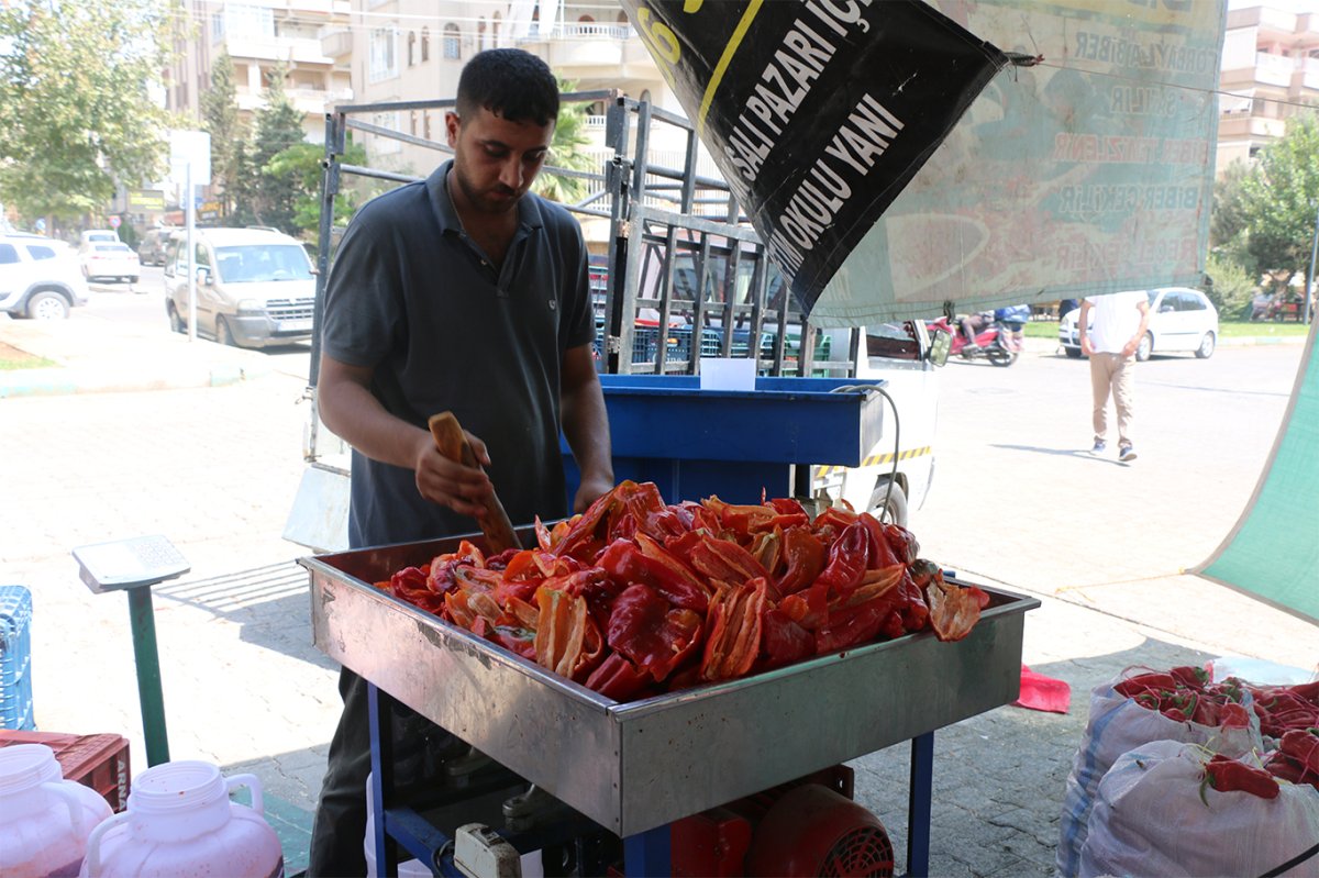 Şanlıurfa’da isot sezonuyla damlar yeniden kırmızıya büründü