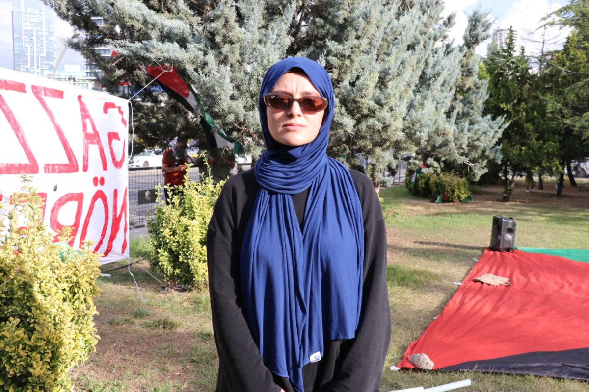 Gazze nöbeti 24. gününde: ABD Büyükelçiliği önündeki direniş sürüyor