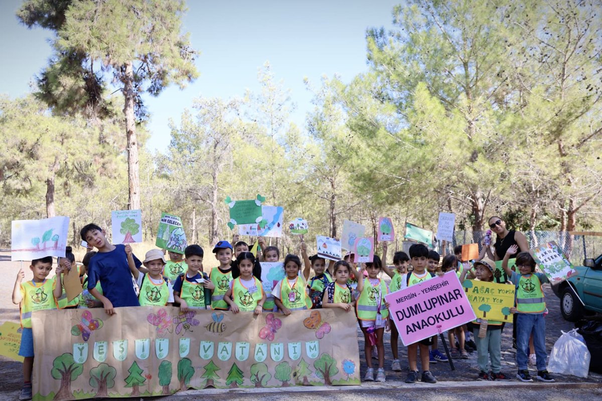 Mersin’de miniklere orman yangınlarına karşı bilinçlendi