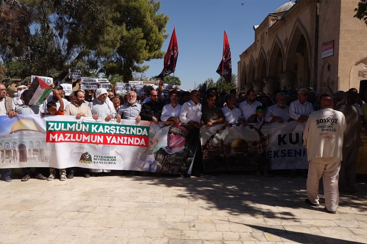 Şanlıurfa’da Gazze ve Sumud Filosu için kitlesel basın açıklaması