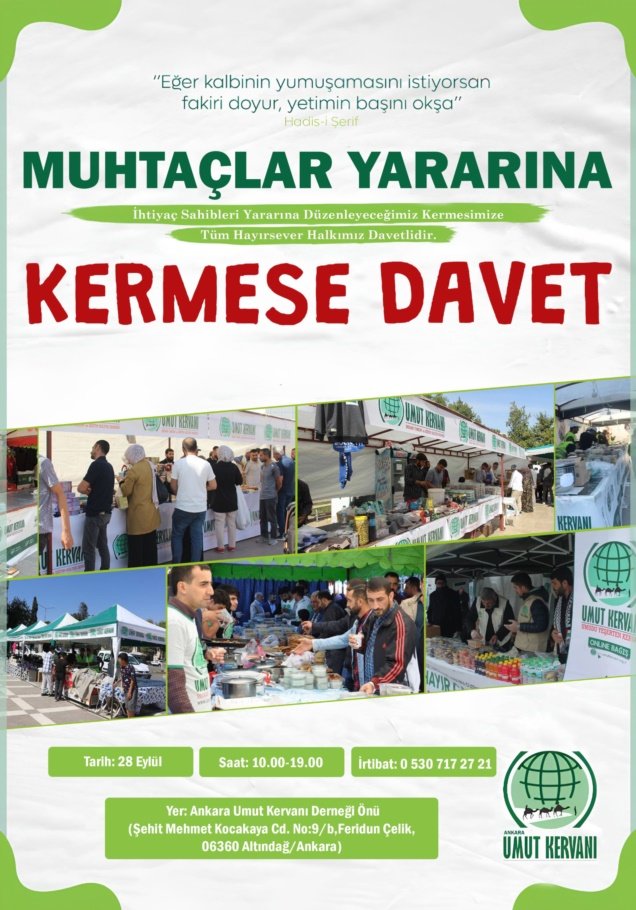 Umut Kervanı'ndan ihtiyaç sahipleri yararına kermes