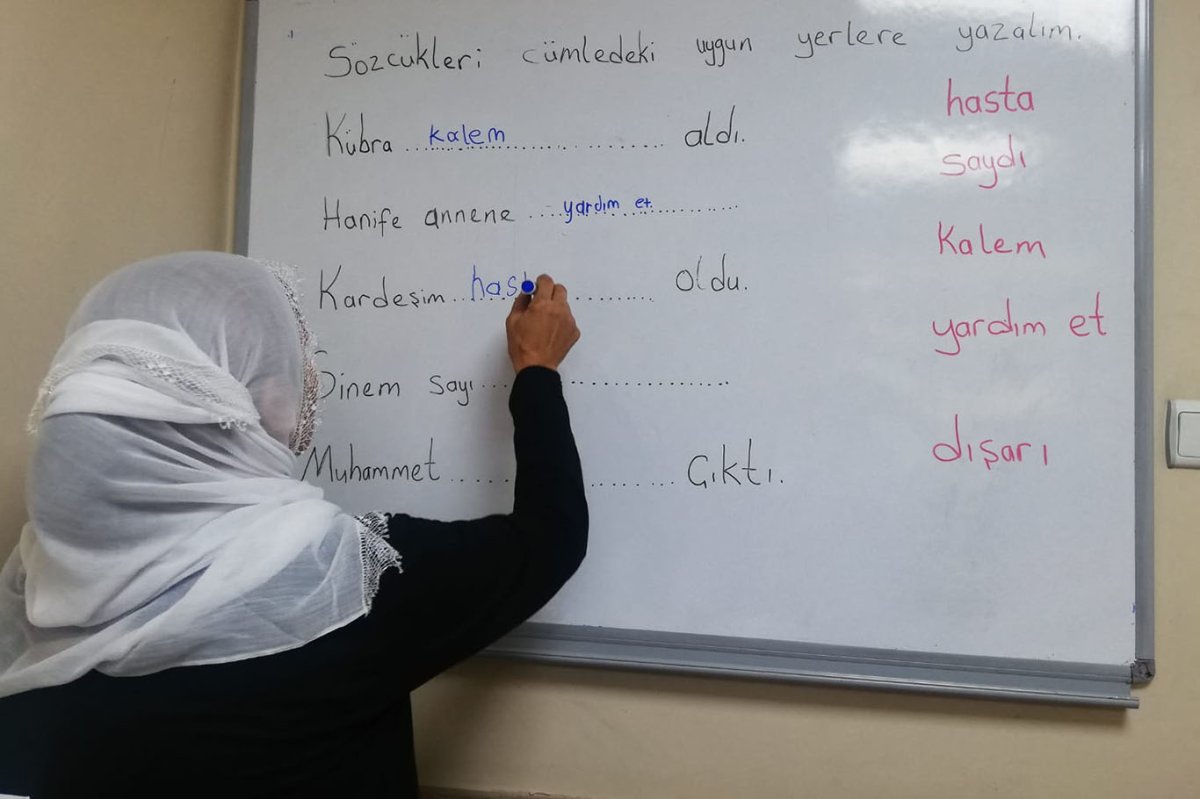 Batmanlı kadınlara okuma yazma kursu desteği
