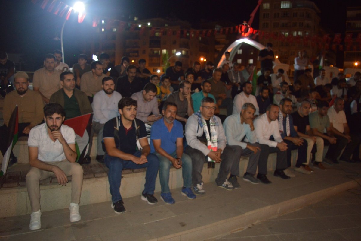 Siirt'te halk, Sumud Filosuna saldırıyı protesto etti