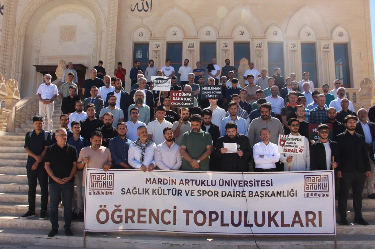 Mardin’de öğrenci topluluklarından Sumud Filosu’na destek