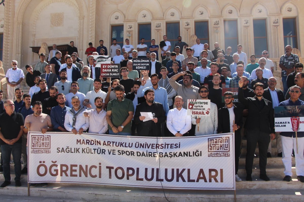 Mardin’de öğrenci topluluklarından Sumud Filosu’na destek