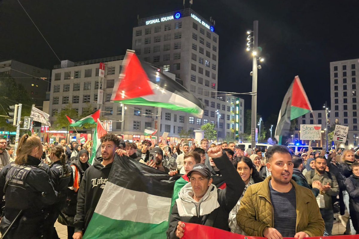 Almanya'da "Özgür Filistin" mitingi