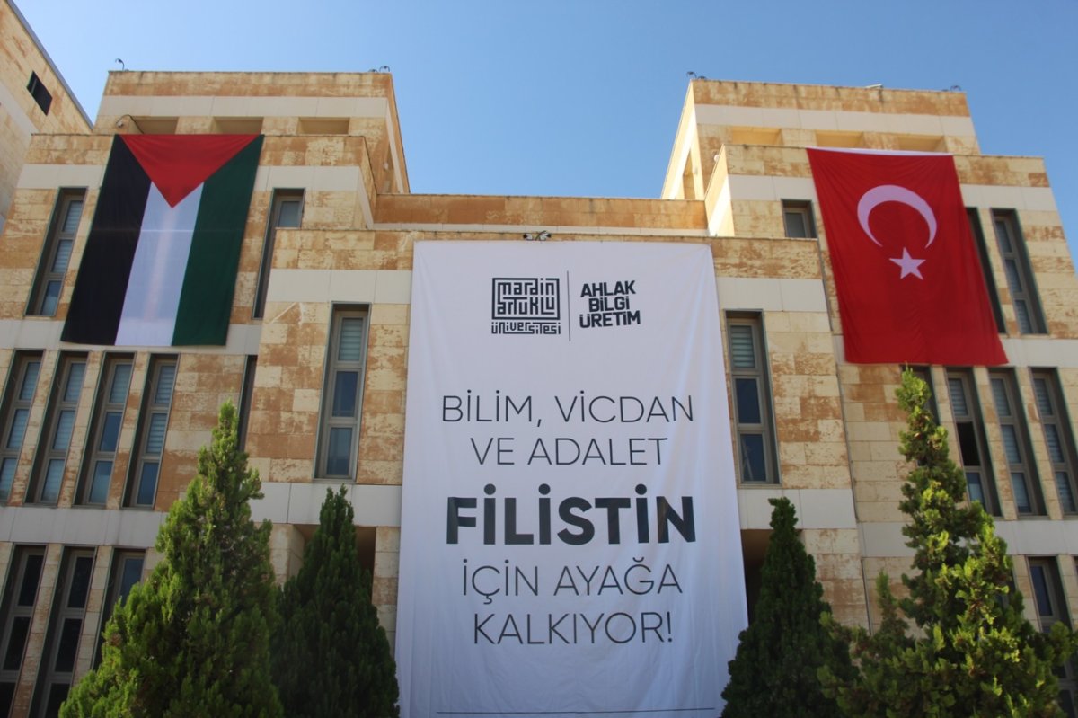 Mardin'de akademisyenler, Gazze için basın açıklaması düzenledi