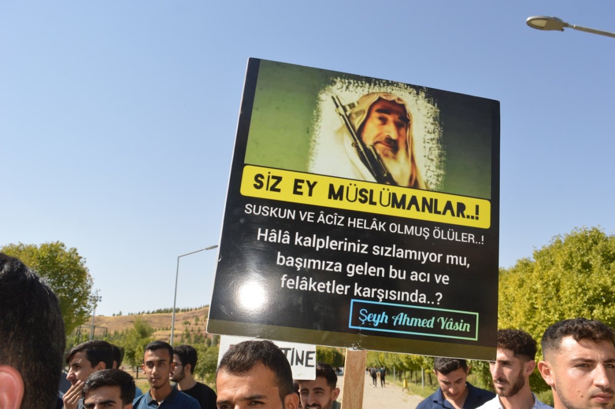 Siirt’te Üniversiteliler, Aksa Tufanı’nın ikinci yıldönümünde Filistin direnişine sahip çıktı