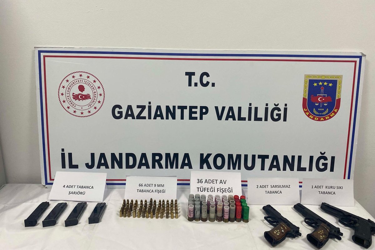 Gaziantep'te silah kaçakçılığı operasyonunda 3 tutuklu