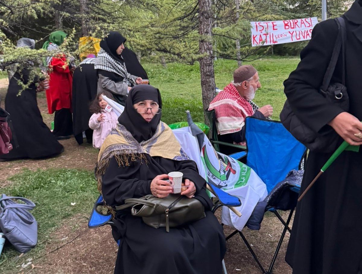 ABD Büyükelçiliği önündeki Gazze nöbeti 52. günde sona erdi