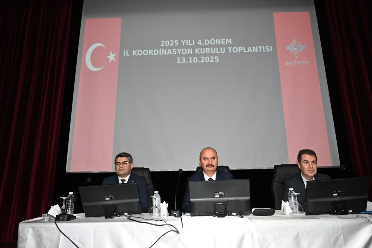 Batman'da 2025 Yılı 4. Dönem İl Koordinasyon Kurulu Toplantısı yapıldı