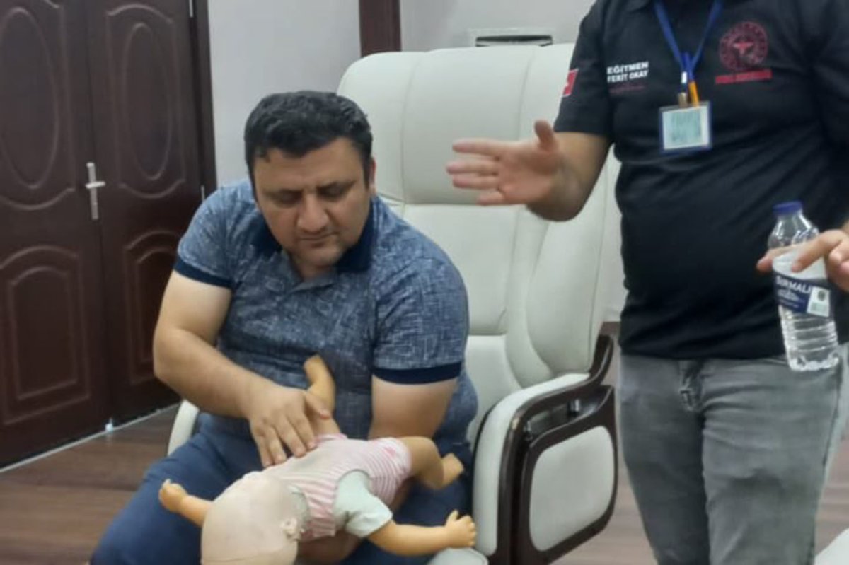 Valilik personeline sertifikalı ilk yardım eğitimi
