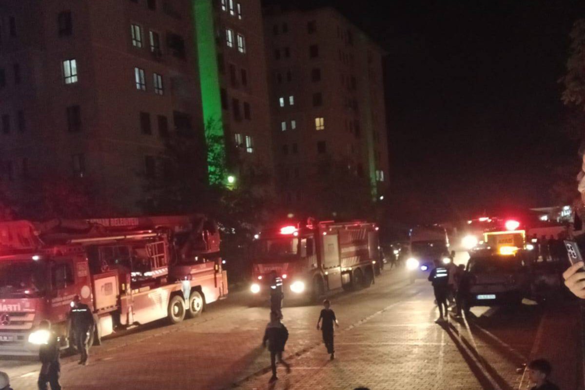 Batman Emekli TOKİ konutlarında yangın paniği