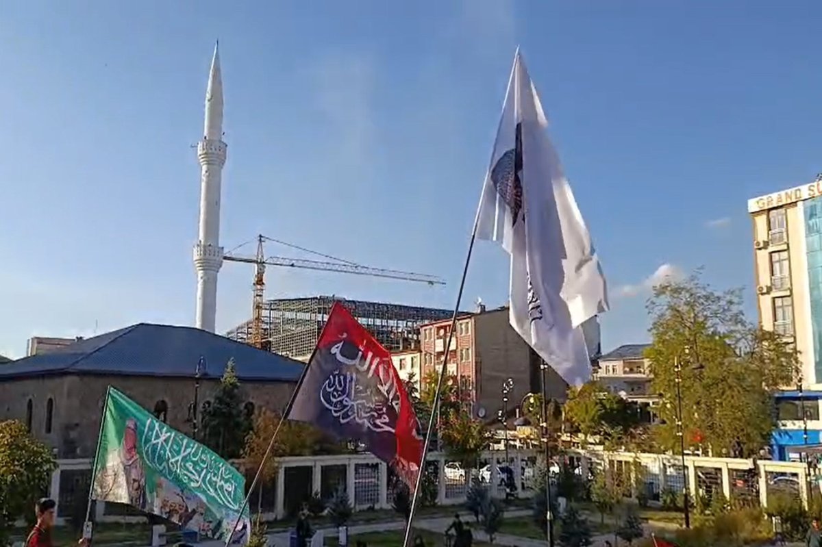 Ağrı'da Aksa Tufanı'na destek yürüyüşü düzenlendi