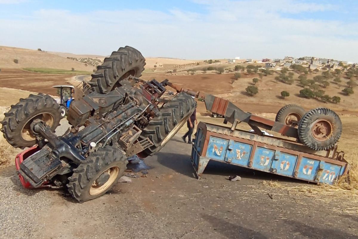Diyarbakır'da traktör devrildi: Biri ağır 7 yaralı