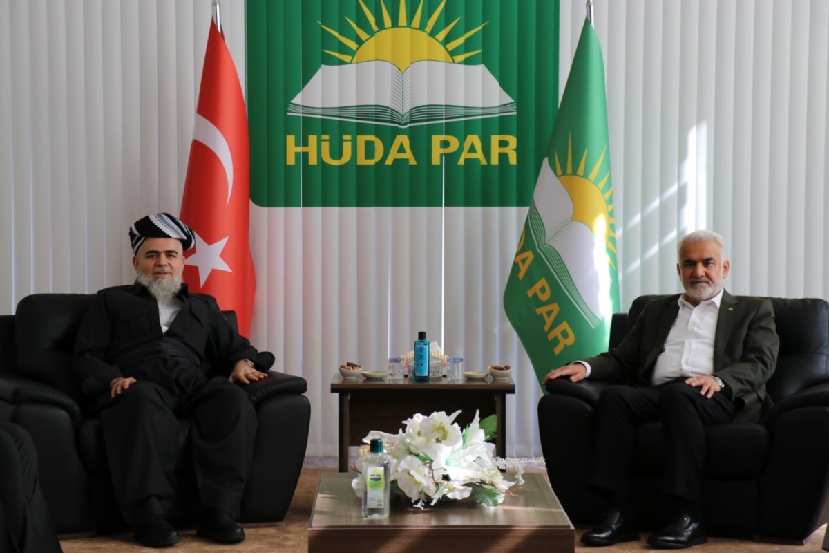 HÜDA PAR Genel Başkanı Yapıcıoğlu, Kürdistan Adalet Topluluğu Partisi Genel Başkanı Bapir’i ağırladı