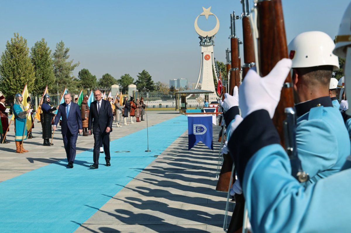 Almanya Başbakanı Merz Cumhurbaşkanlığı Külliyesinde