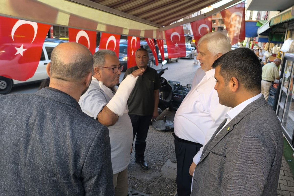 HÜDA PAR Mersin İl Başkanlığından Yenişehir Nüfus Müdürlüğüne ziyaret ve esnafla buluşma