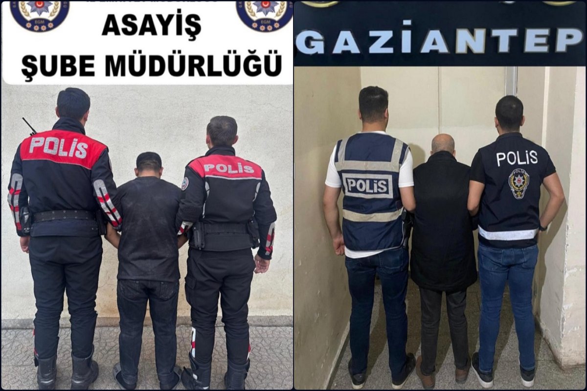Gaziantep'te aranan 2 şüpheli yakalandı