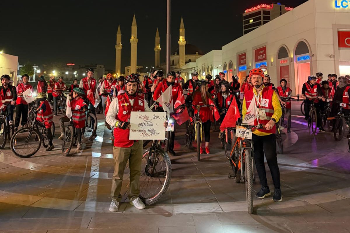 Şanlıurfa’da Kızılay Haftası’na özel bisiklet turu düzenlendi