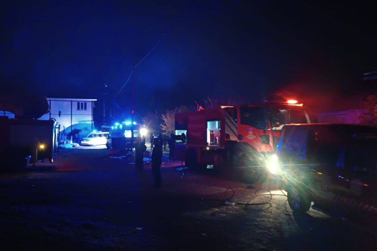 Malatya'da korkutan çatı yangını