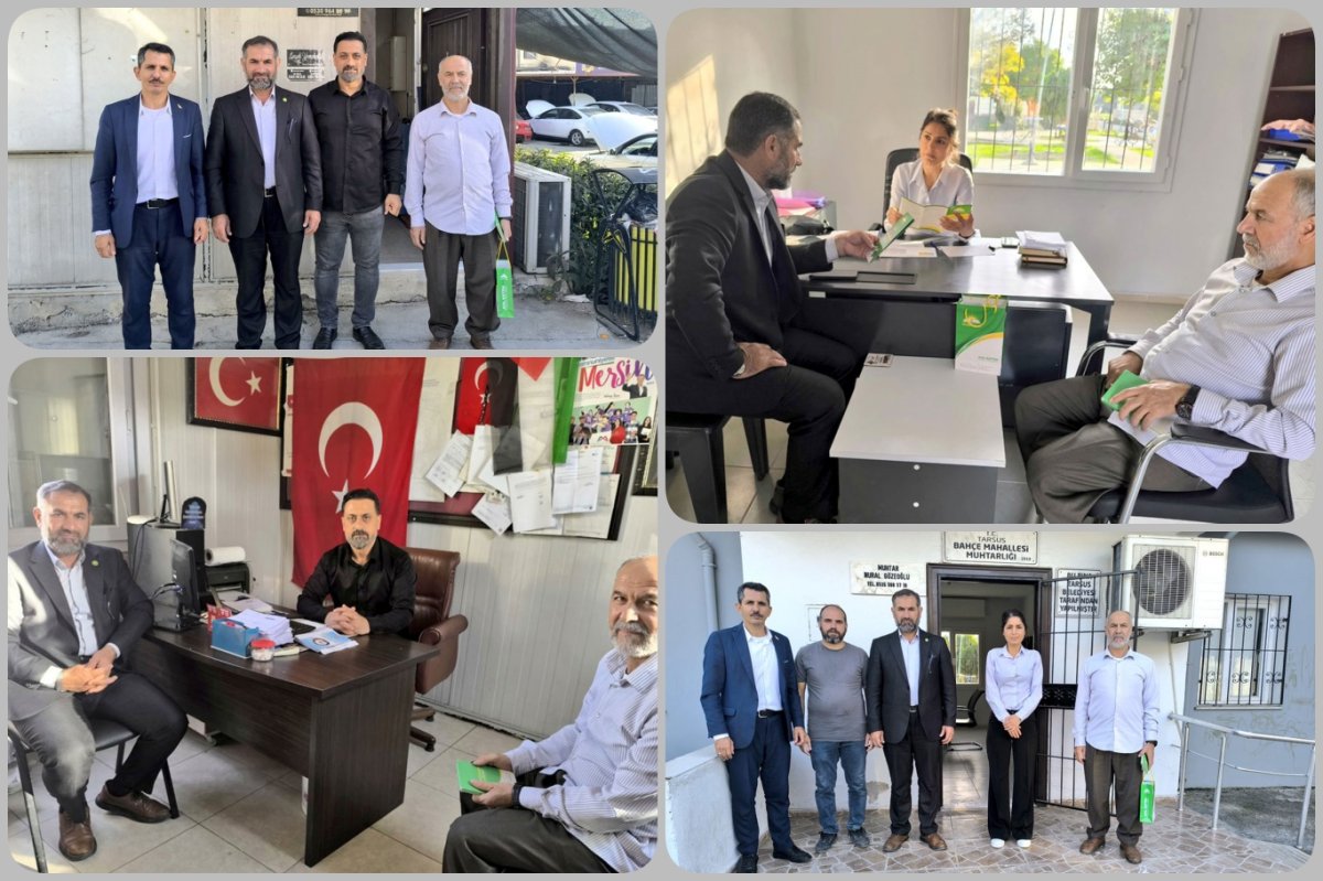 HÜDA PAR Tarsus İlçe Başkanlığından muhtar ziyaretleri