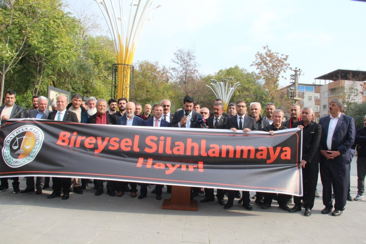 Batman'da STK'lardan silahlı şiddete karşı toplumsal duyarlılık çağrısı