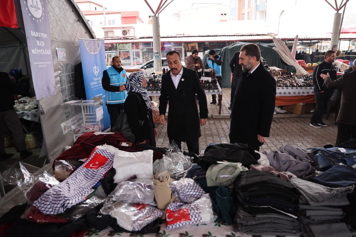 Darende'de Gazze'ye destek kermesi