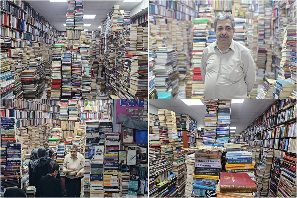 Kitap okuma azmi sahaflık mesleğine yöneltti