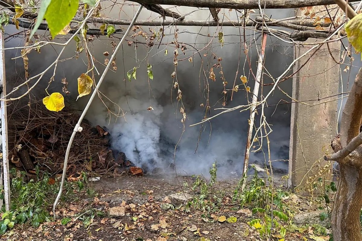 Siirt’te odunluk yangını: alevler eve sıçramadan söndürüldü