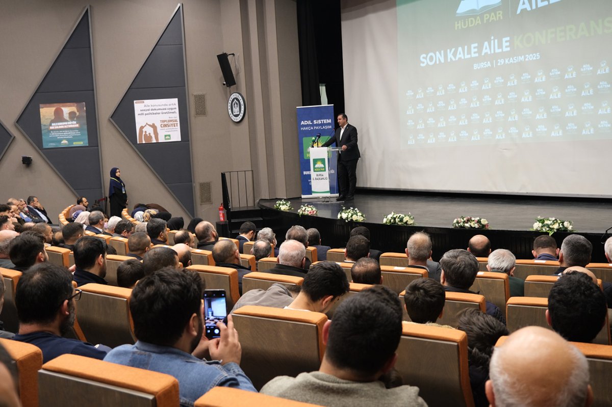 HÜDA PAR Aile Başkanlığı Bursa’da ‘Son Kale: Aile’ konferansı düzenledi: Aileyi korumak için el birliğiyle çalışmalıyız